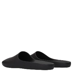 Black Cotton Slippers