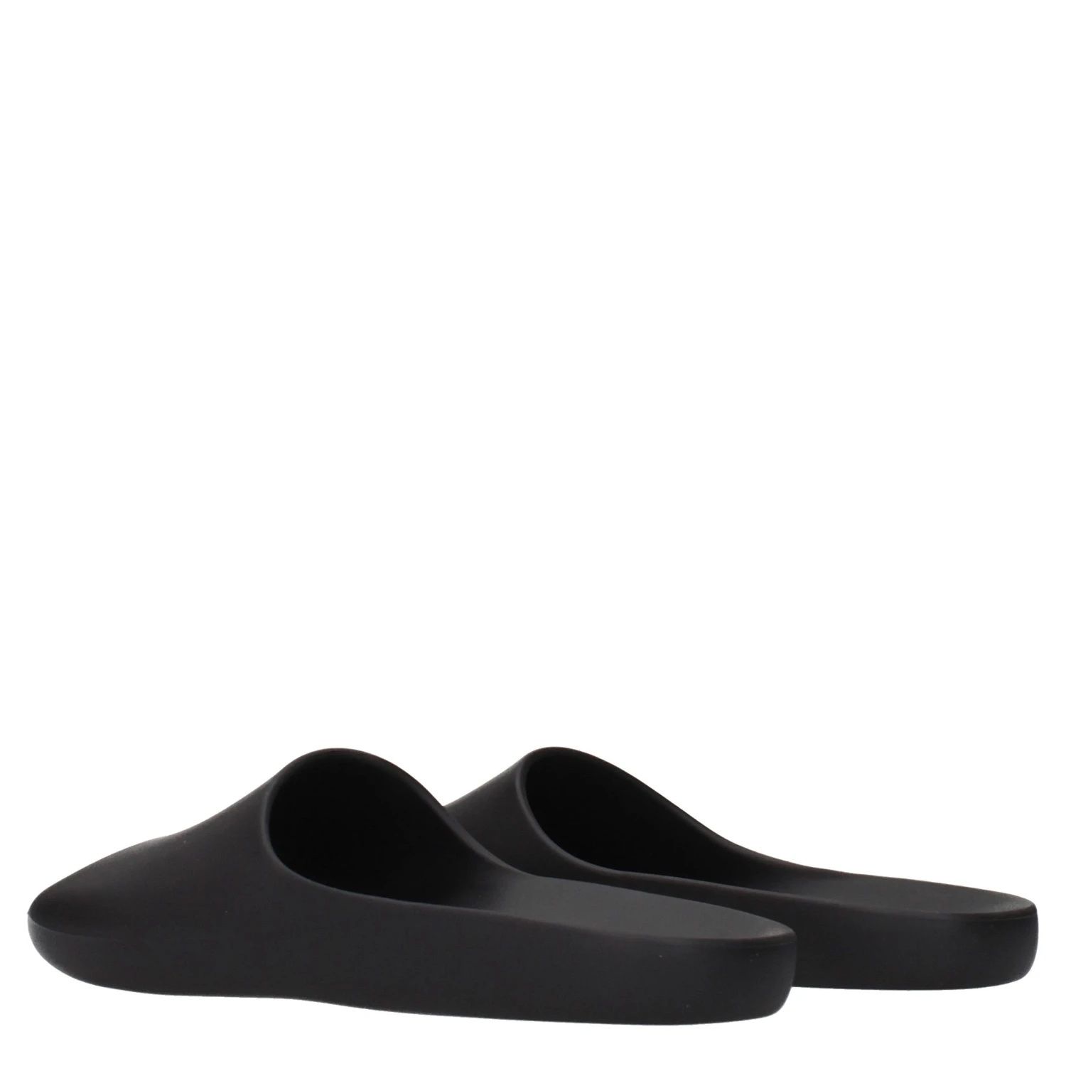 Black Cotton Slippers