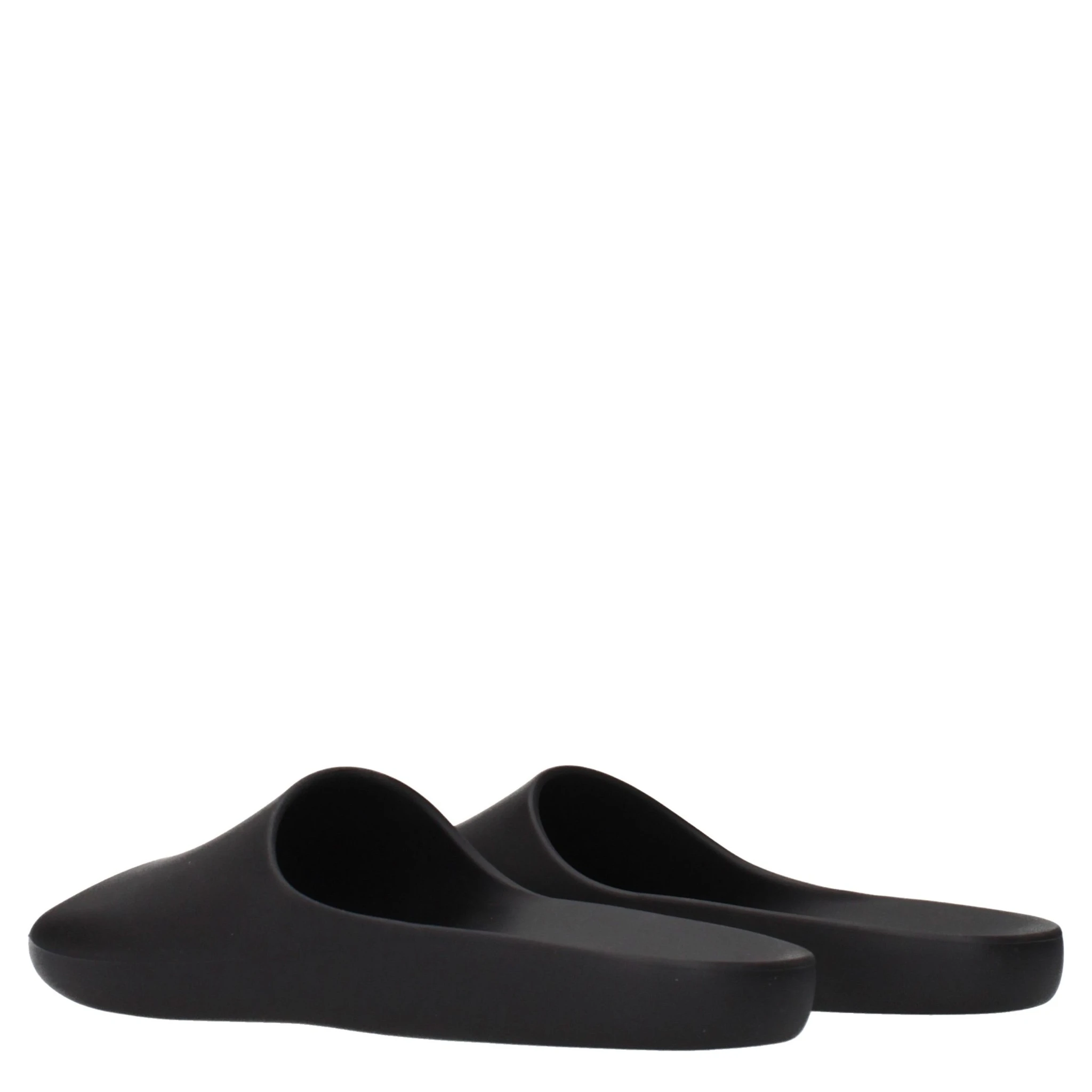 Black Cotton Slippers