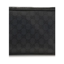 Black Fabric Clutch Bag