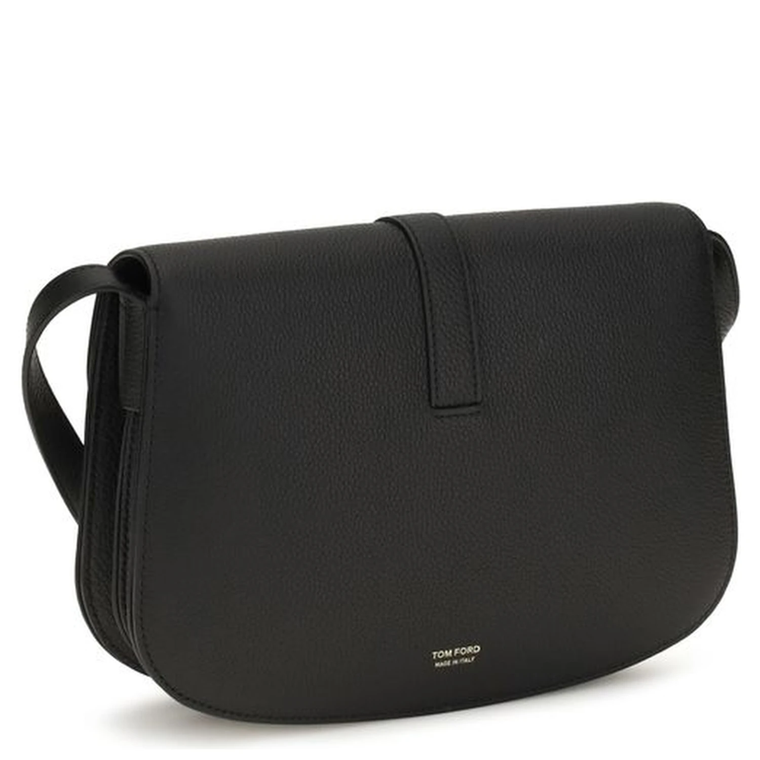 Black Calf Leather Bos Taurus Shoulder Bag