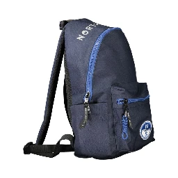 Blue Polyester Backpack