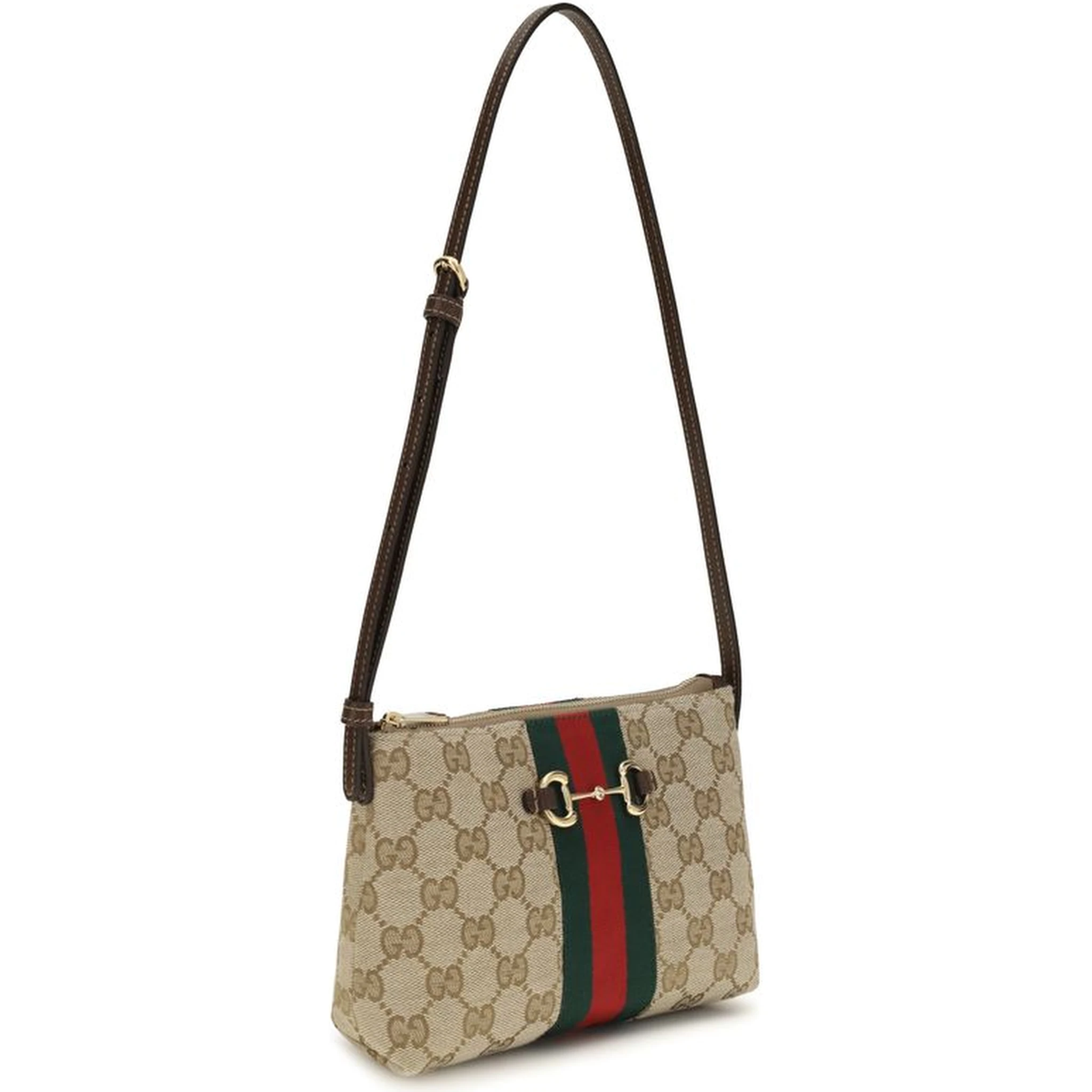 Beige Fabric Shoulder Bag