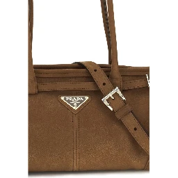 Brown Calf Leather Bos Taurus Handbag
