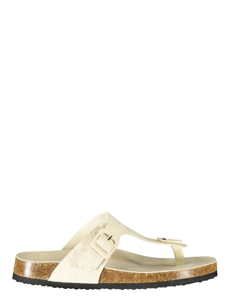 Bianco Poliuretano Donna Ciabatta for Effortless Elegance