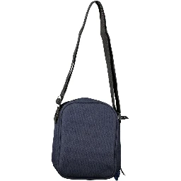 Blue Polyester Shoulder Bag