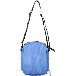 Blue Polyester Shoulder Bag