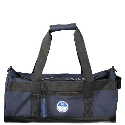 Blue Polyester Handbag