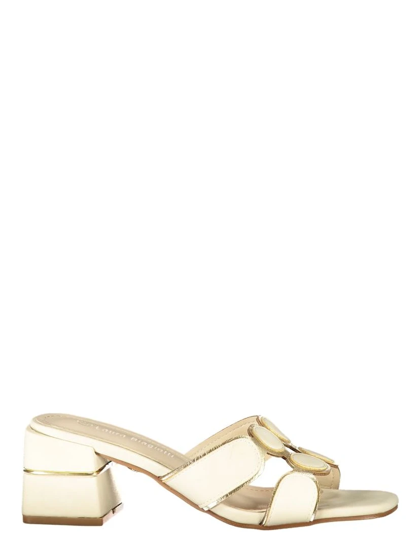 Beige Polyurethane Women Sandal