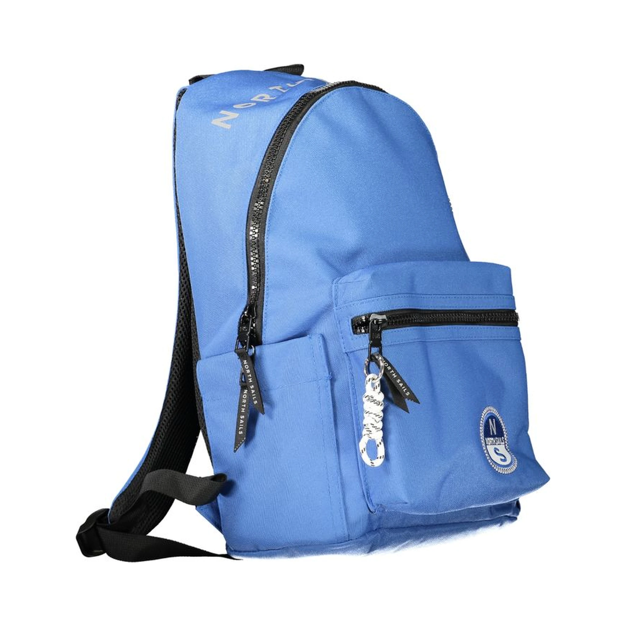 Blue Polyester Backpack
