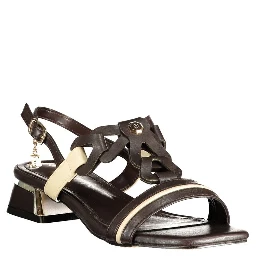 Brown Polyurethane Women's Sandal