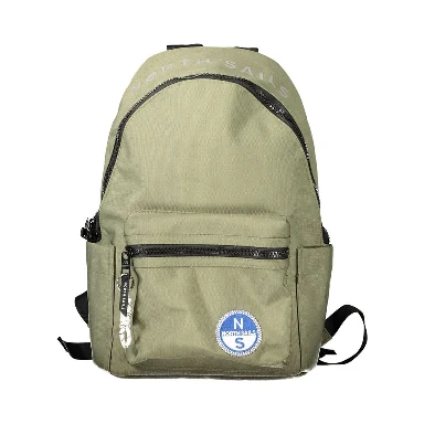 Green Polyester Backpack
