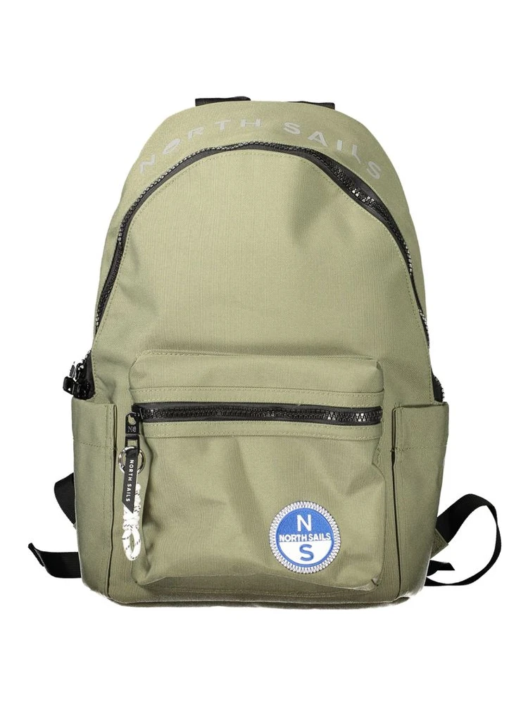 Green Polyester Backpack