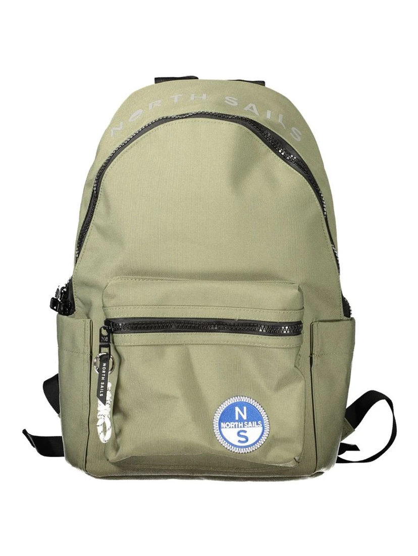 Green Polyester Backpack
