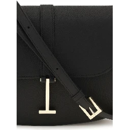 Black Calf Leather Bos Taurus Shoulder Bag