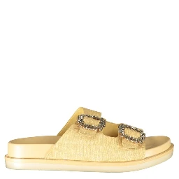 Beige Polyurethane Women's Slipper