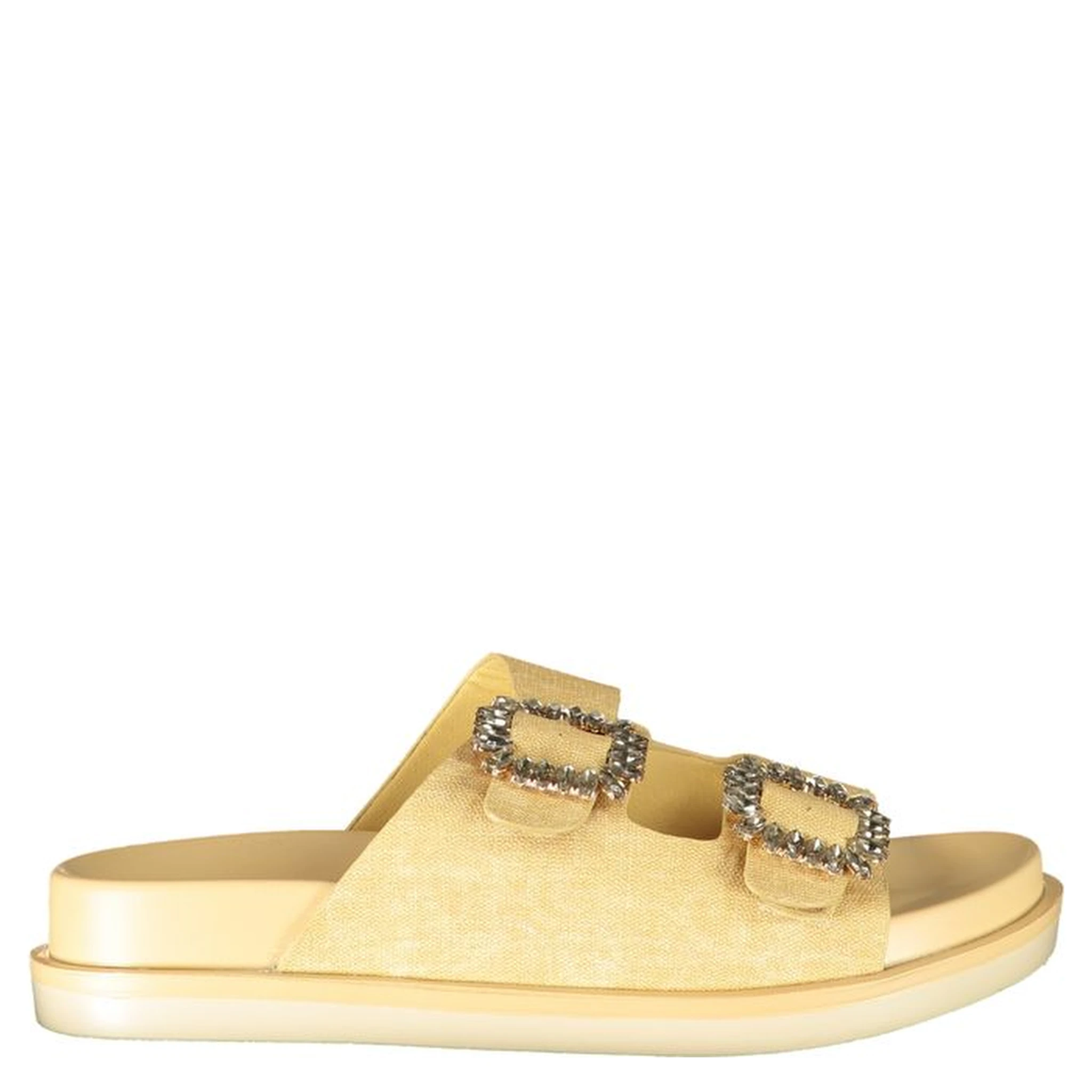 Beige Polyurethane Women's Slipper