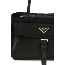 Black Polyamide Handbag