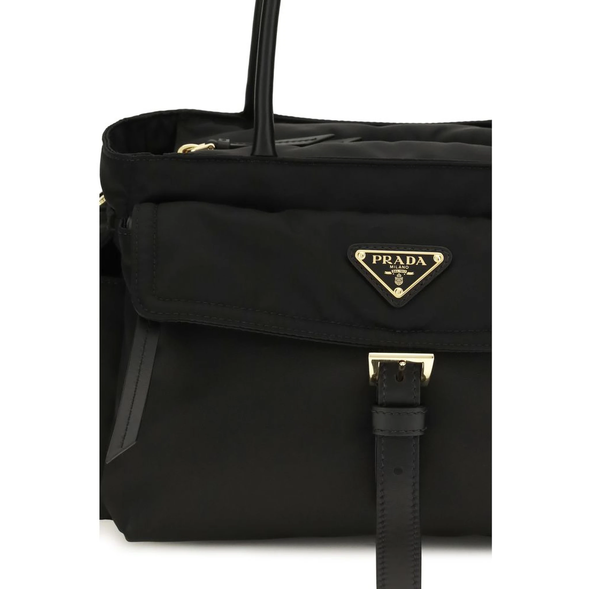 Black Polyamide Handbag
