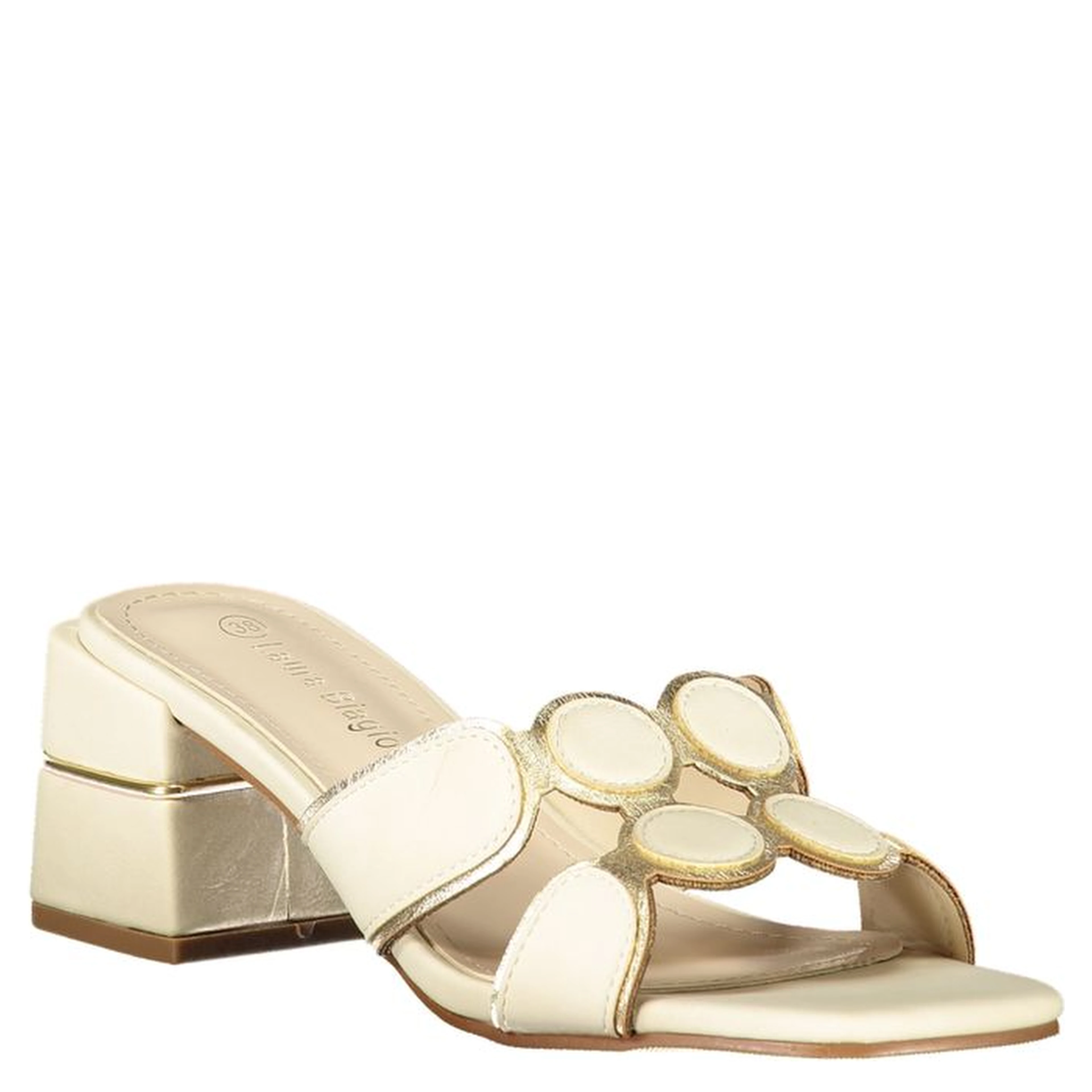 Beige Polyurethane Women Sandal