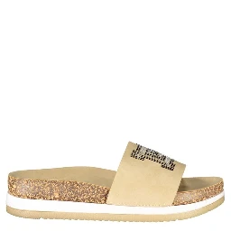 Beige Polyurethane Women's Slipper
