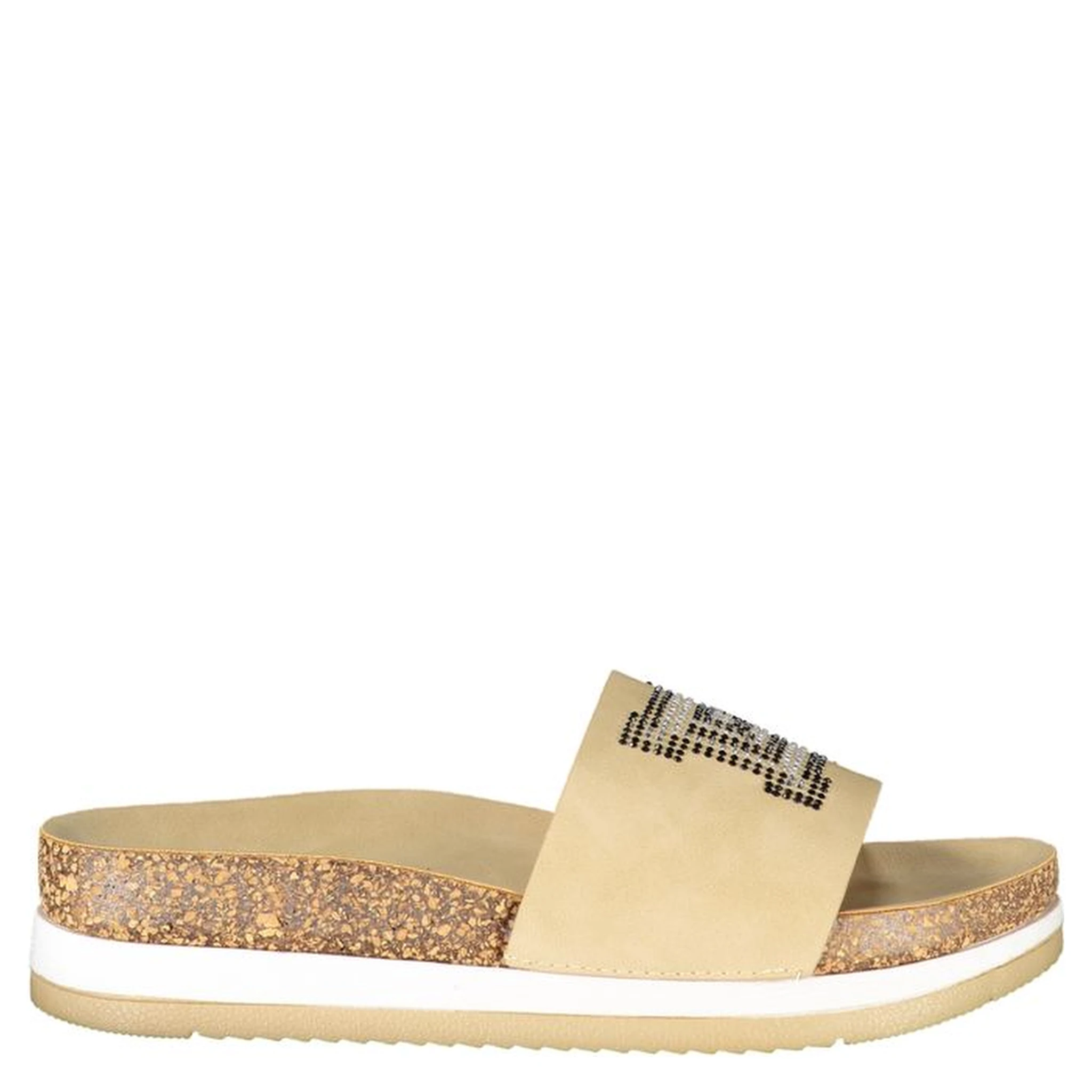 Beige Polyurethane Women's Slipper
