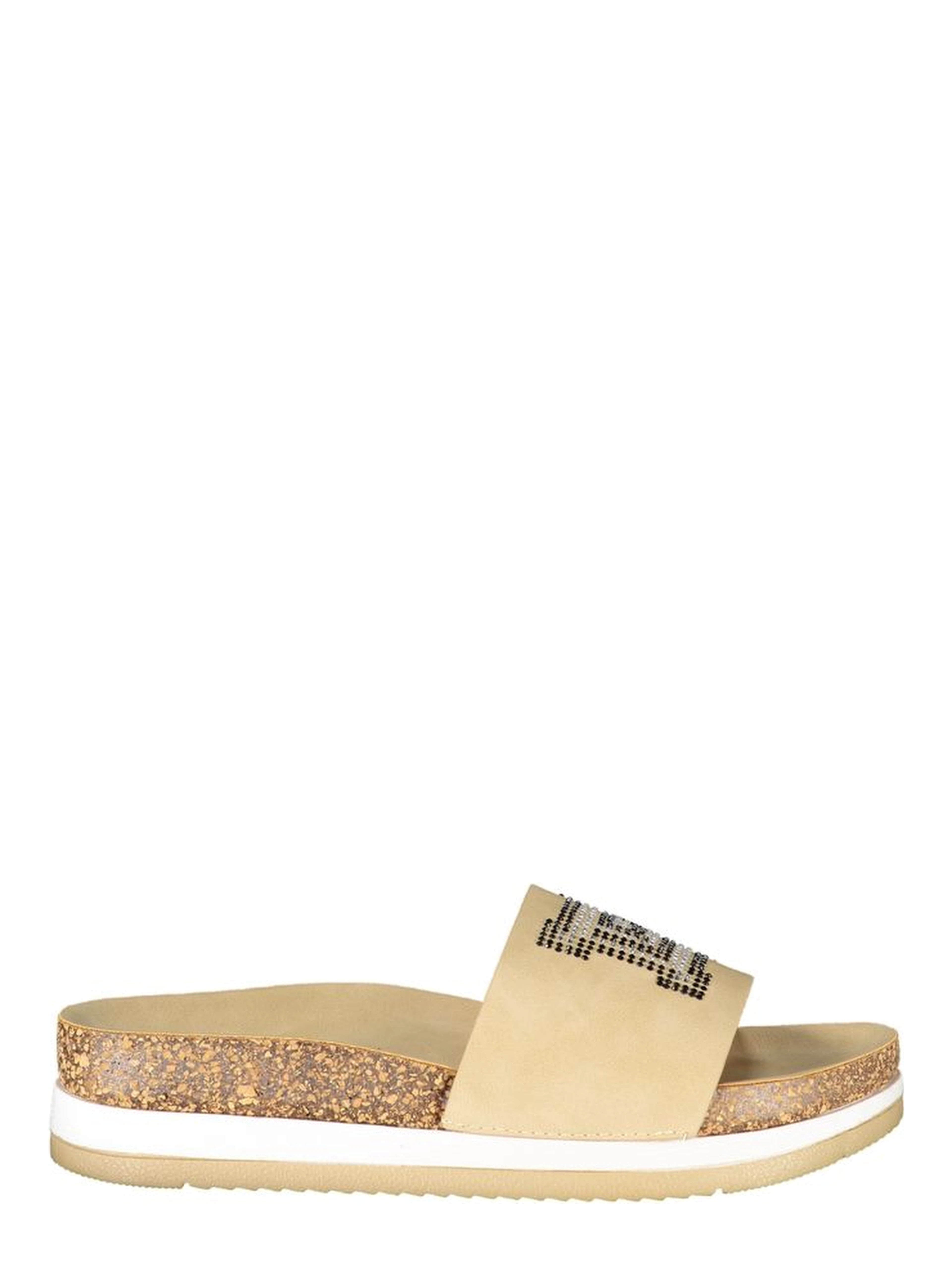 Beige Polyurethane Women's Slipper