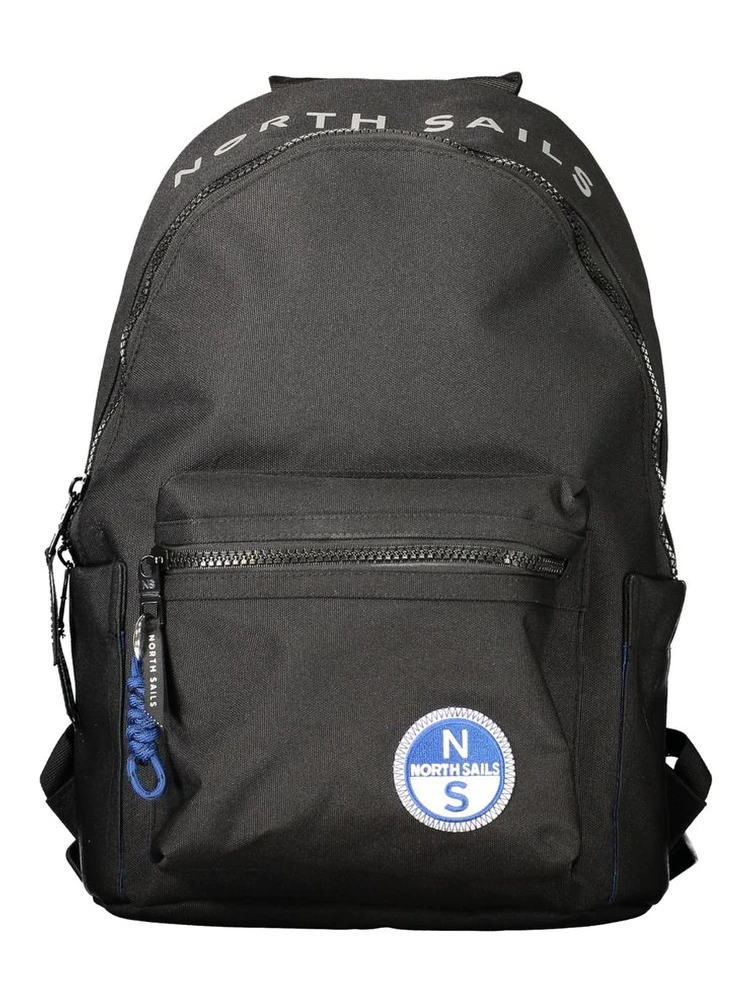Black Polyester Backpack