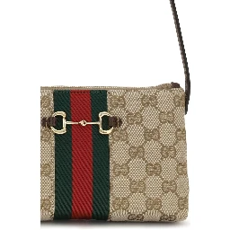 Beige Fabric Shoulder Bag