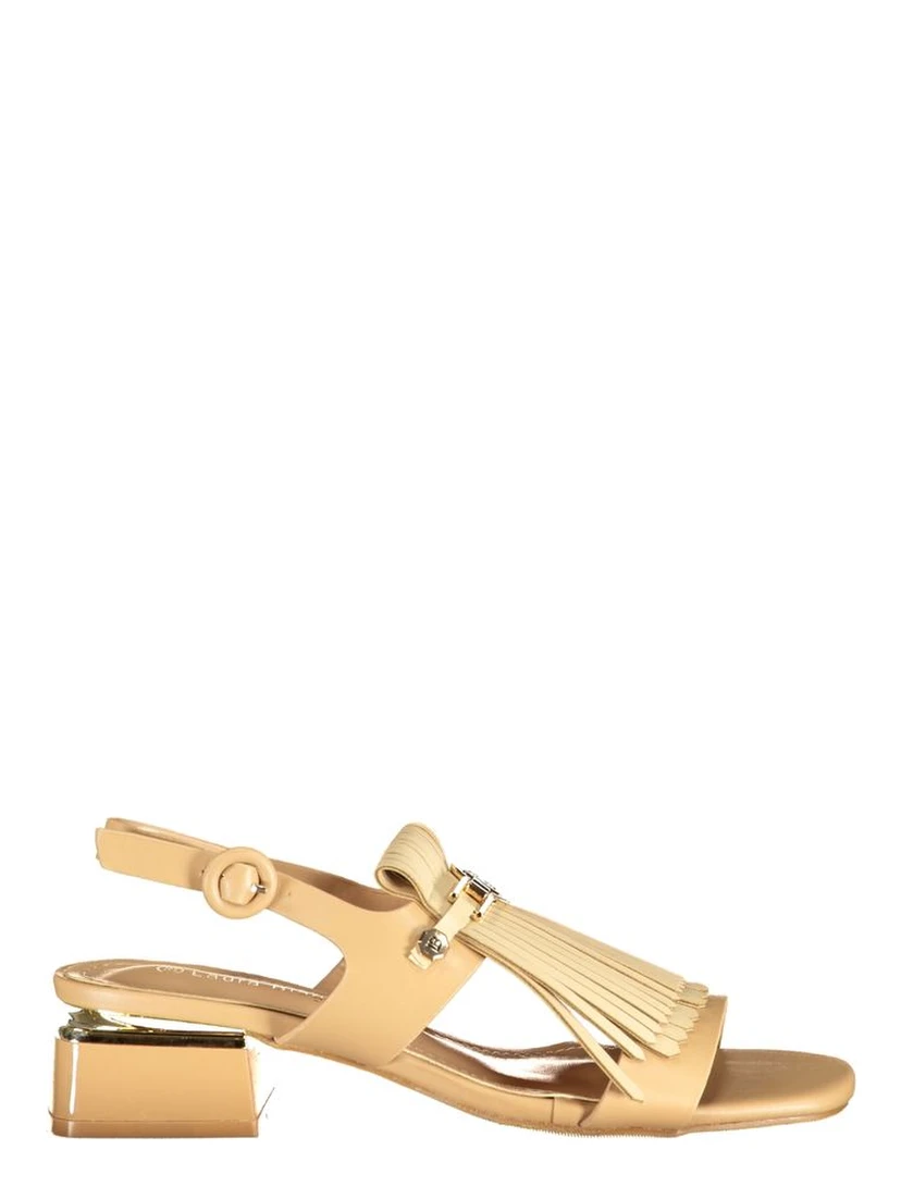 Beige Polyurethane Women's Sandal