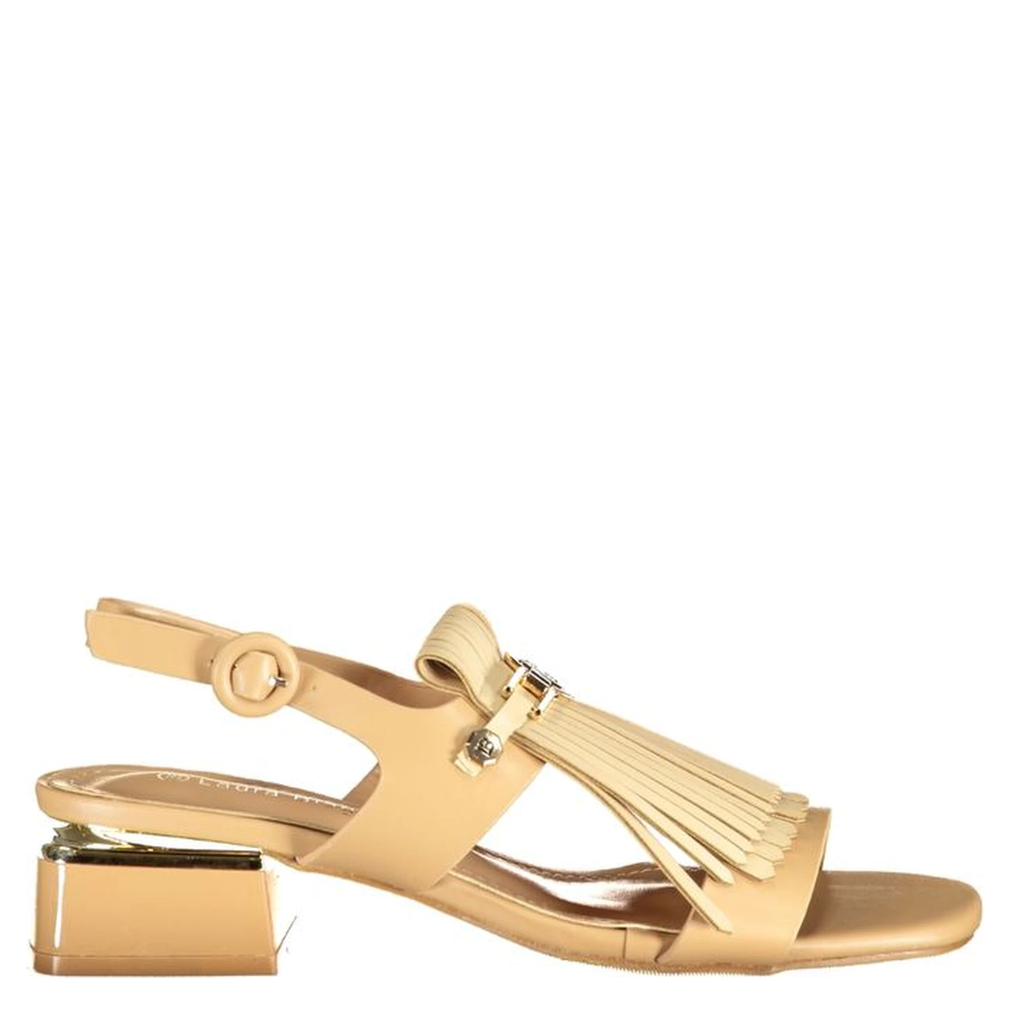 Beige Polyurethane Women's Sandal