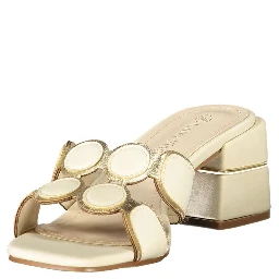 Beige Polyurethane Women Sandal