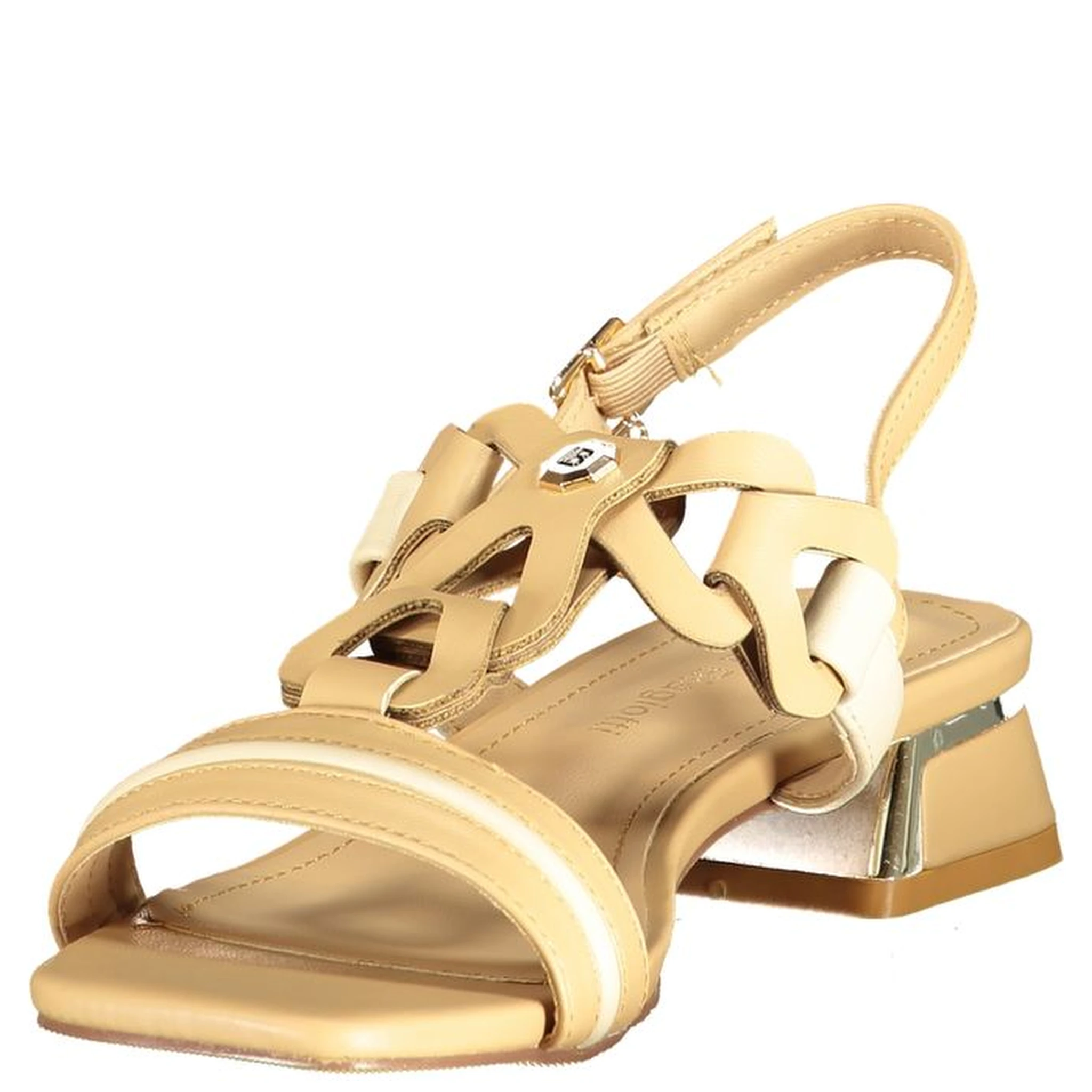 Beige Polyurethane Women's Sandal