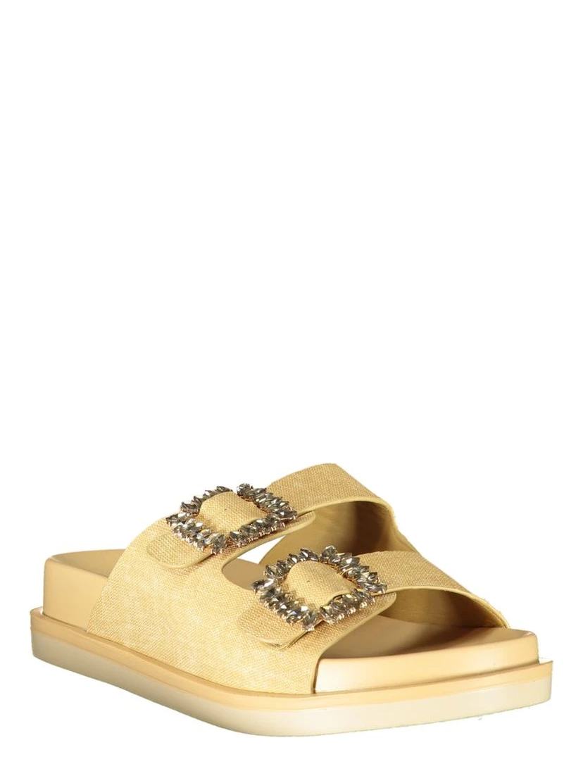 Beige Polyurethane Women's Slipper