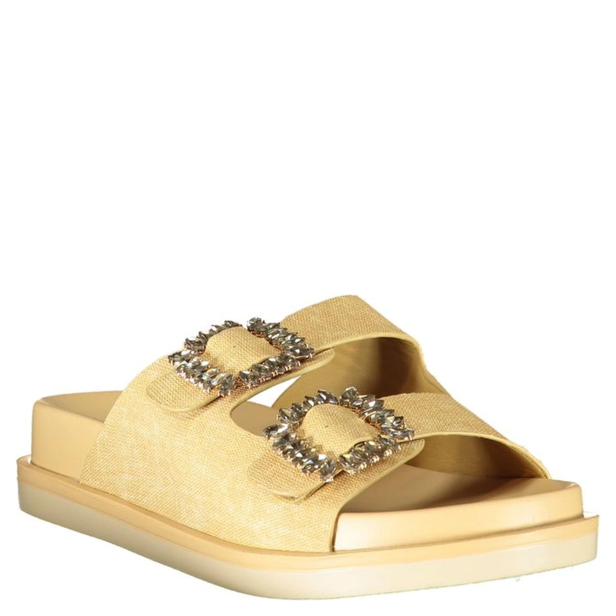 Beige Polyurethane Women's Slipper