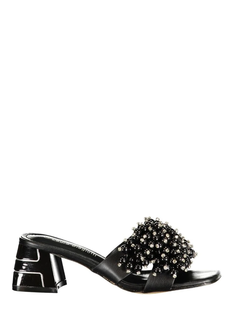 Black Polyurethane Women's Sandal