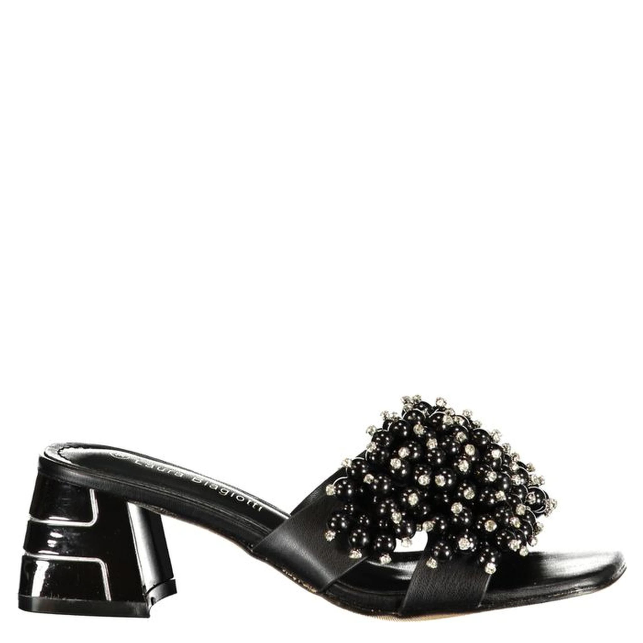 Black Polyurethane Women's Sandal