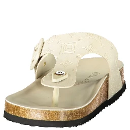 Bianco Poliuretano Donna Ciabatta for Effortless Elegance