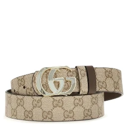 Beige Calf Leather Bos Taurus Regular Belt