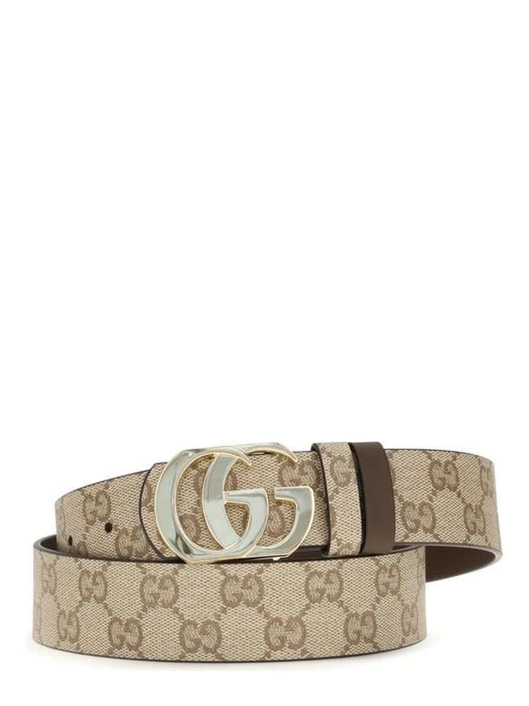 Beige Calf Leather Bos Taurus Regular Belt