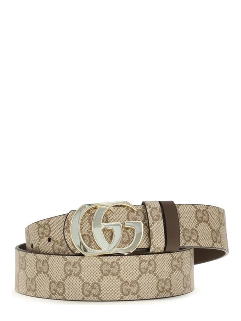 Beige Calf Leather Bos Taurus Regular Belt
