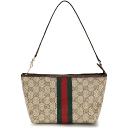 Beige Fabric Handbag