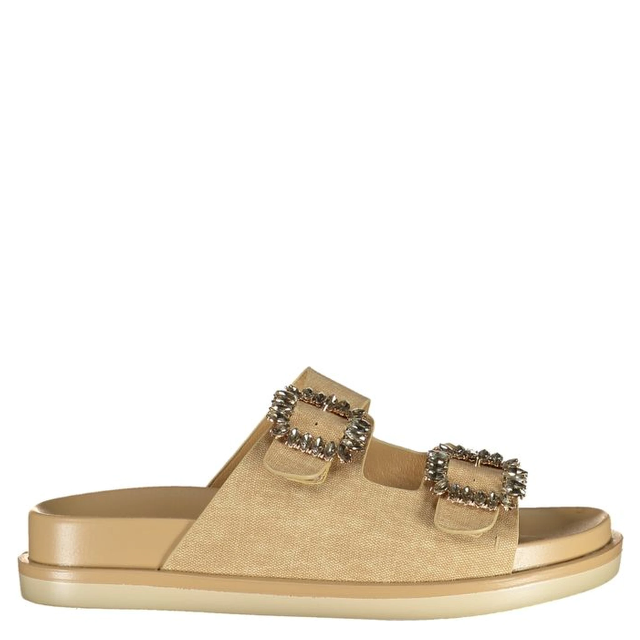 Beige Polyurethane Women's Slipper