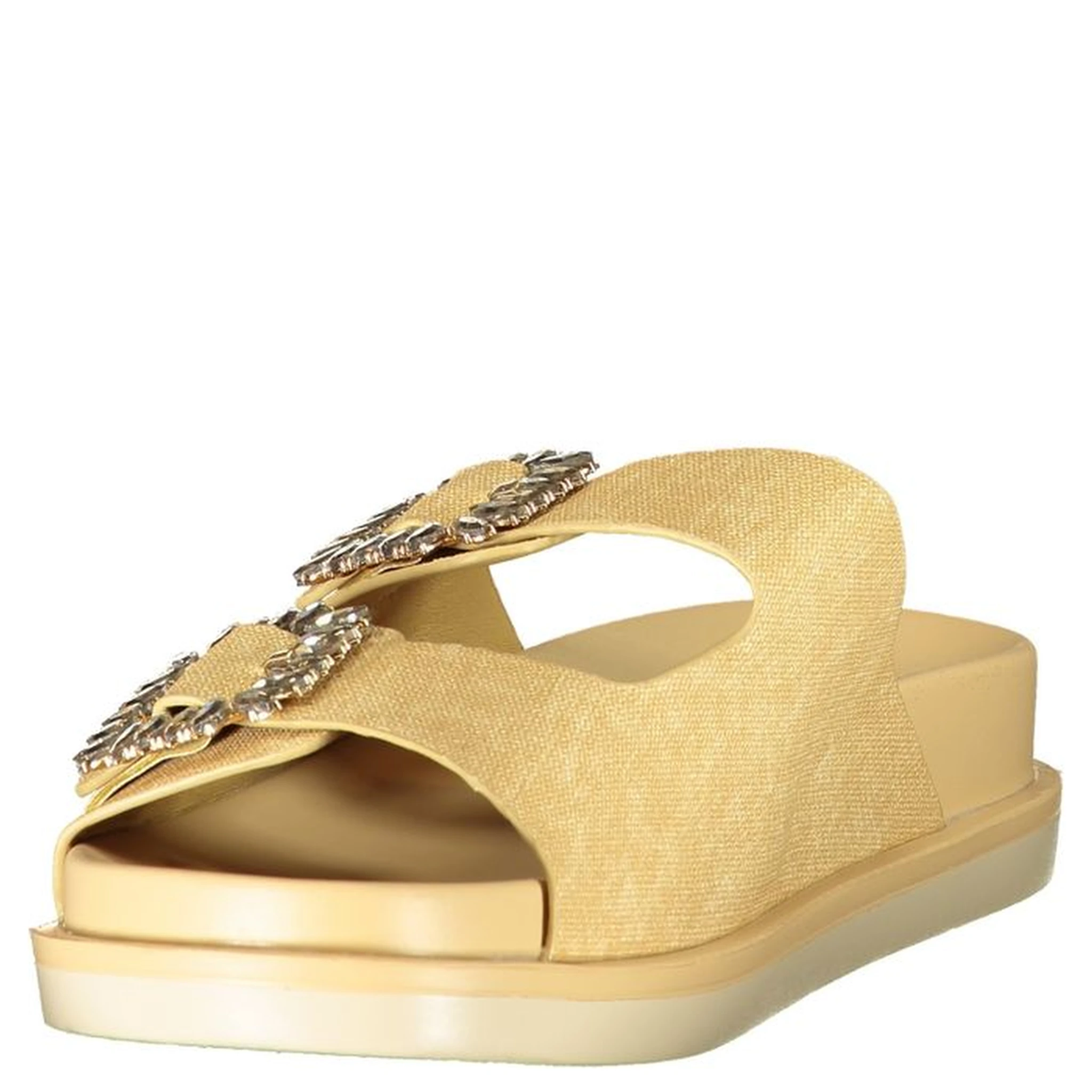 Beige Polyurethane Women's Slipper