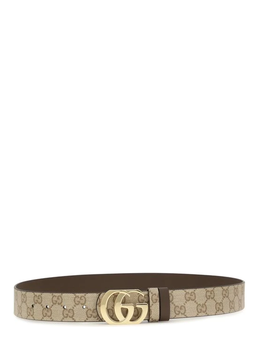 Beige Calf Leather Bos Taurus Regular Belt