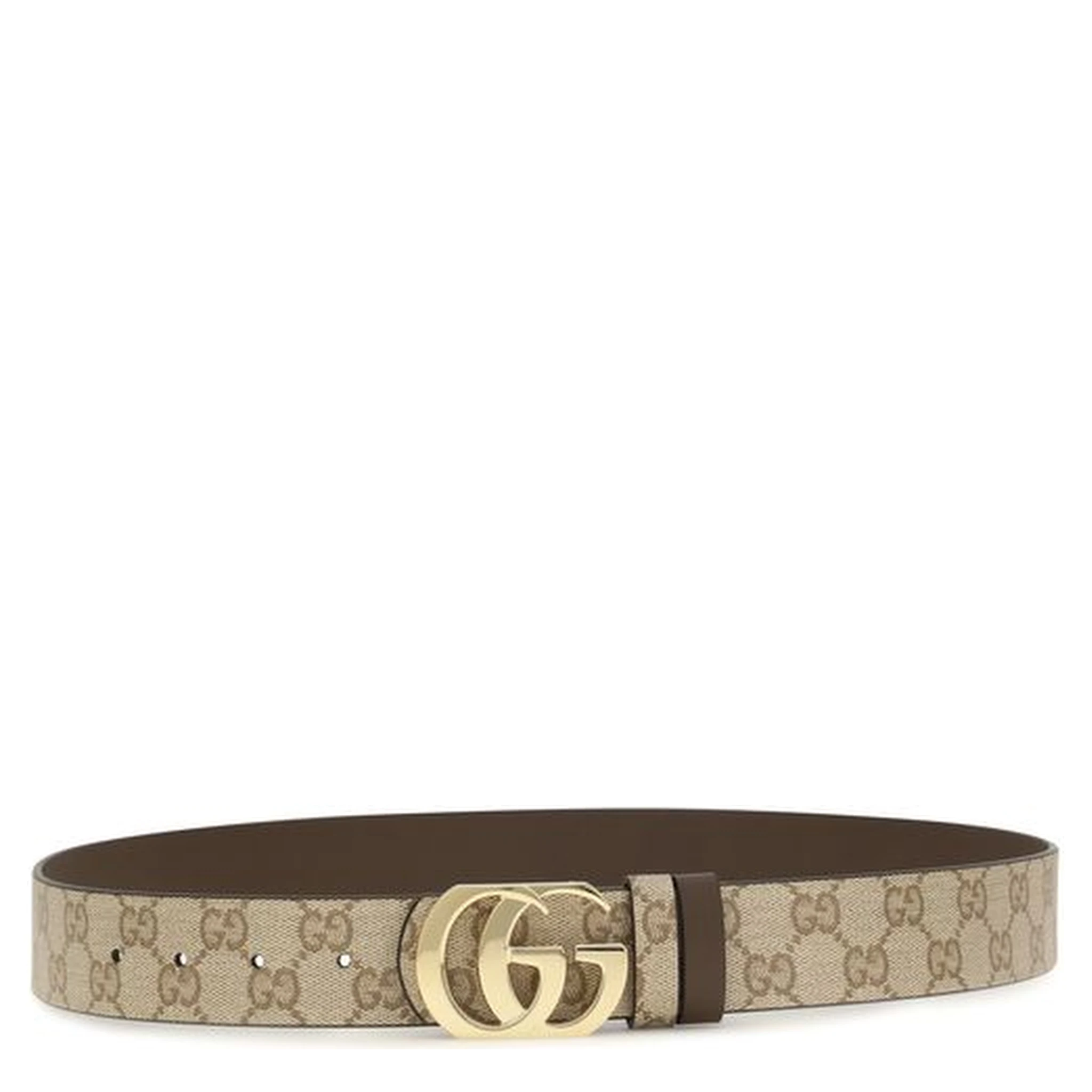 Beige Calf Leather Bos Taurus Regular Belt
