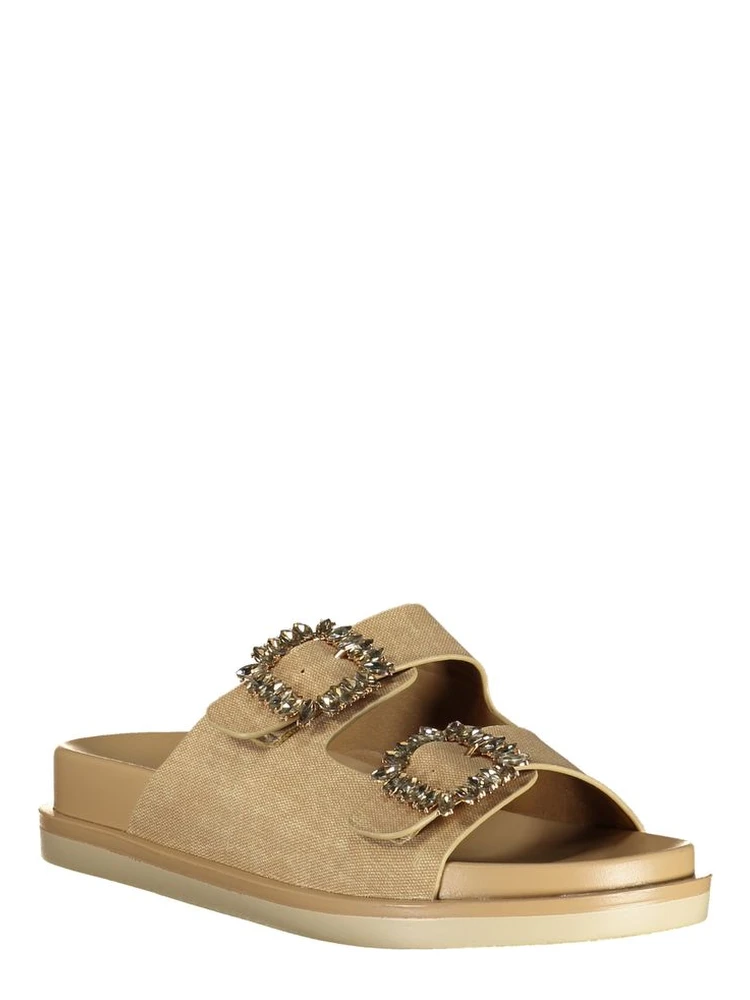 Beige Polyurethane Women's Slipper alternative