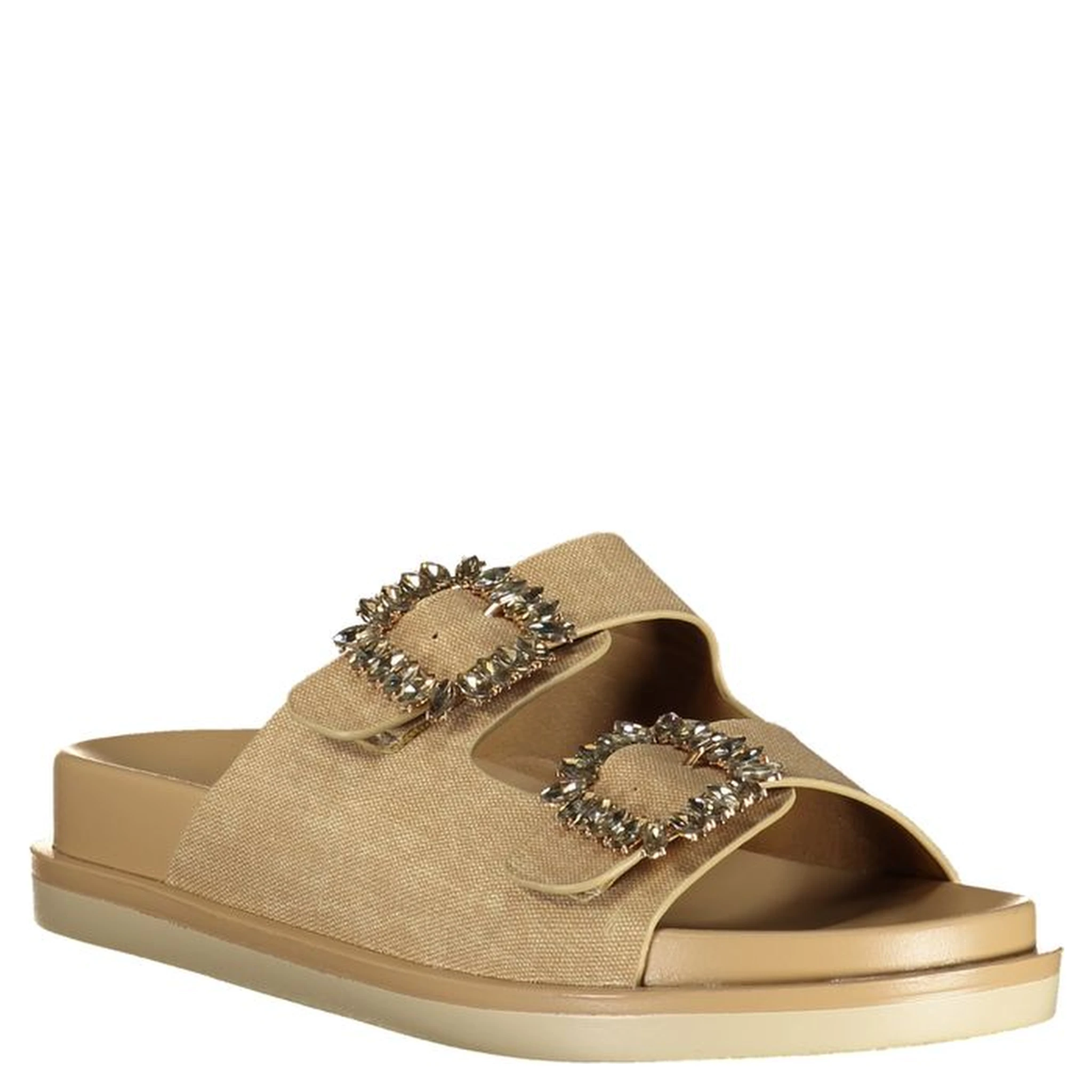 Beige Polyurethane Women's Slipper