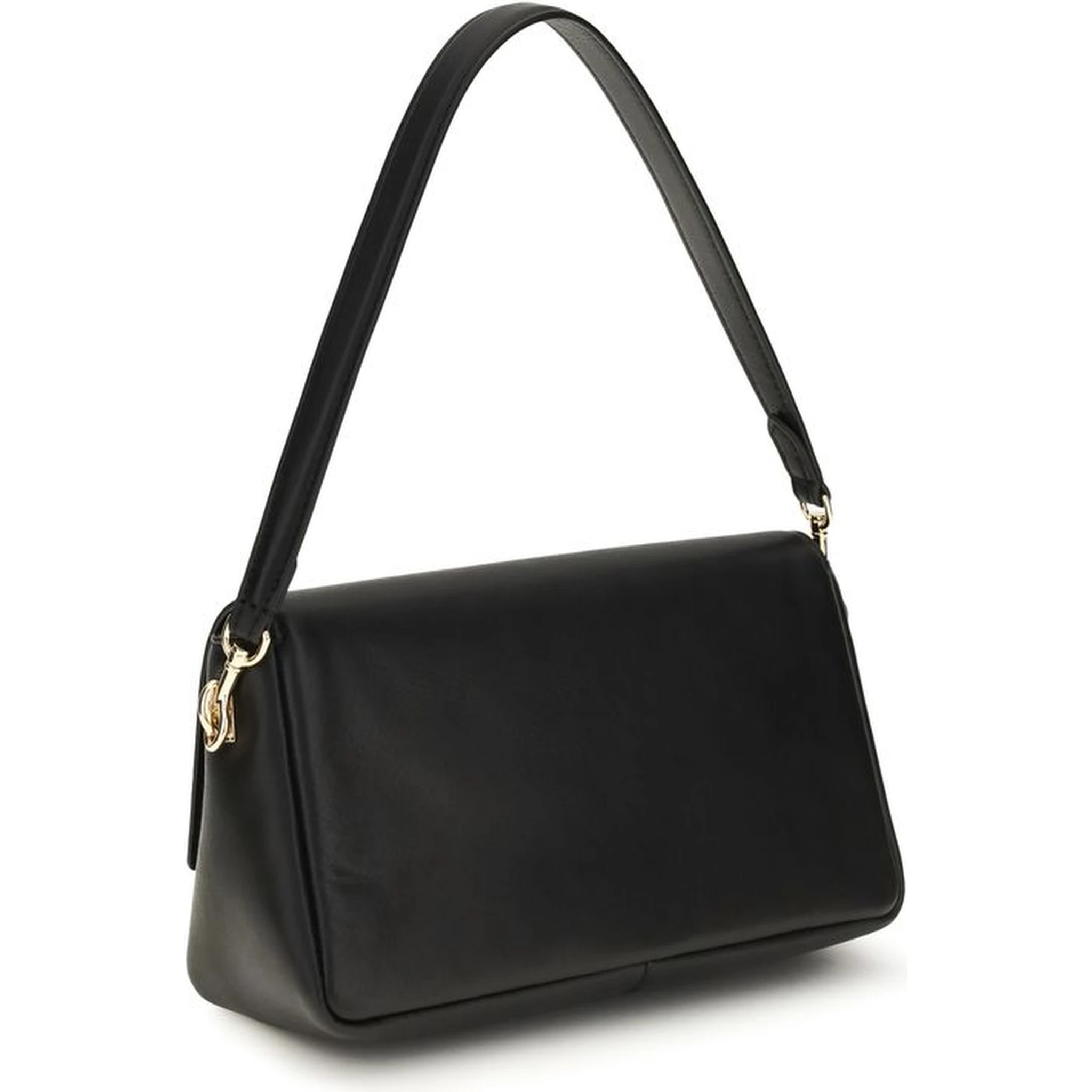 Black Calf Leather Bos Taurus Shoulder Bag