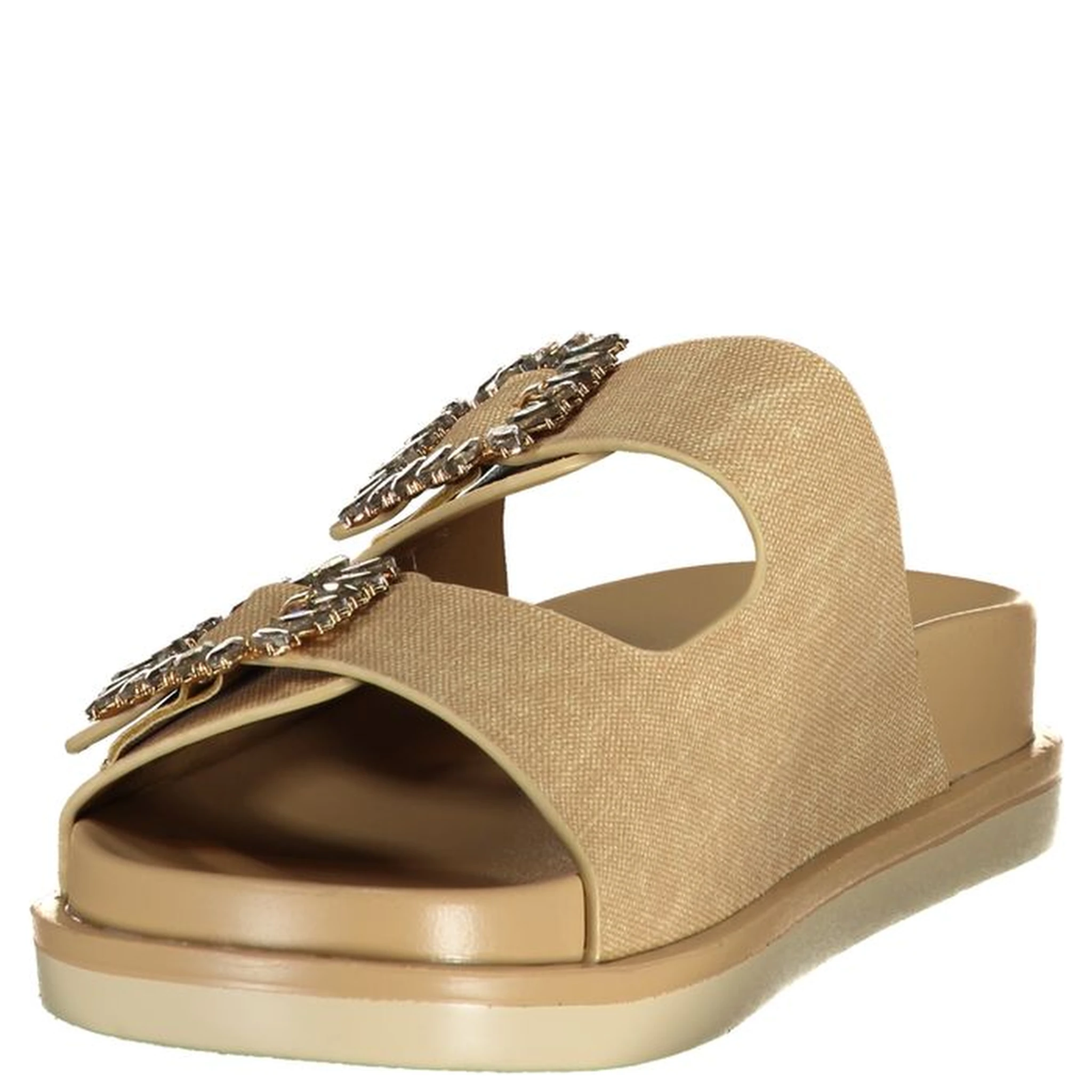 Beige Polyurethane Women's Slipper